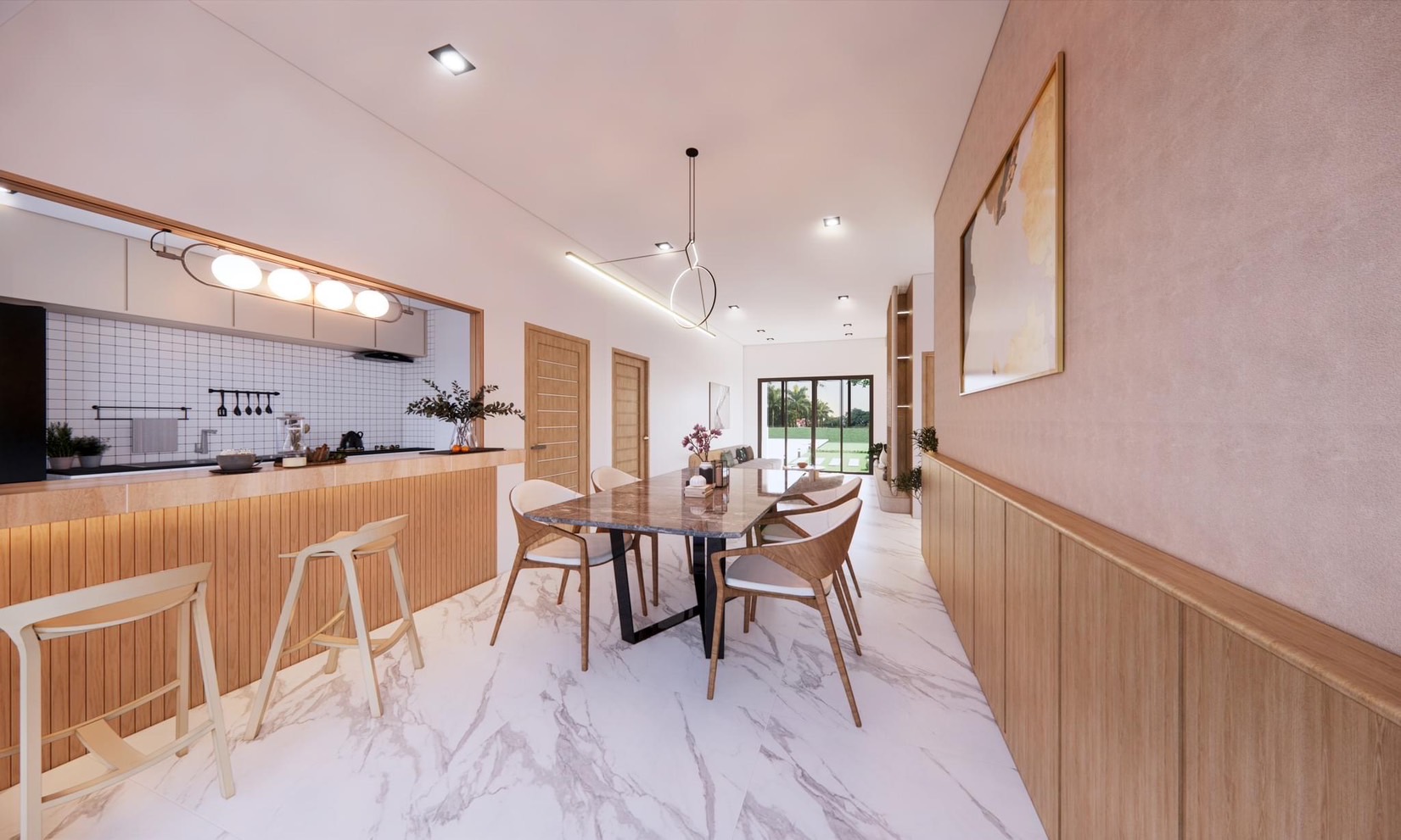 Grand Ville Thachin บ้านเดี่ยวชั้นเดียว 3 ห้องนอน